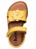 kmins Leder-Sandalen in Gelb