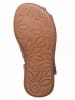 kmins Leder-Halbsandalen in Lila