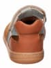 kmins Leren barefootschoenen lichtbruin/lichtblauw