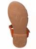 kmins Leder-Sandalen in Orange