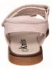 kmins Leder-Sandalen in Creme