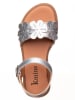 kmins Leren sandalen zilverkleurig