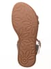 kmins Leren sandalen zilverkleurig
