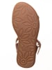 kmins Leder-Sandalen in Gold