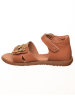 kmins Leder-Sandalen in Hellbraun