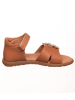 kmins Leder-Sandalen in Hellbraun