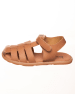 kmins Leder-Sandalen in Hellbraun