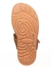kmins Leder-Sandalen in Hellbraun