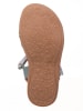 kmins Leder-Sandalen in Türkis