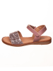 kmins Leder-Sandalen in Rosa
