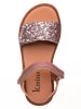 kmins Leder-Sandalen in Rosa
