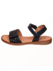 kmins Leder-Sandalen in Schwarz