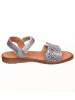 kmins Leren sandalen zilverkleurig