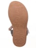 kmins Leren sandalen zilverkleurig