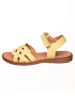 kmins Leder-Sandalen in Gelb
