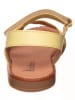 kmins Leder-Sandalen in Gelb