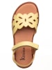 kmins Leder-Sandalen in Gelb