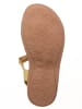 kmins Leder-Sandalen in Gelb