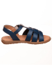 kmins Leder-Sandalen in Dunkelblau
