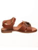 kmins Leren sandalen lichtbruin