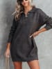 Milan Kiss Strickkleid in Anthrazit