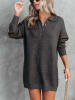 Milan Kiss Strickkleid in Anthrazit