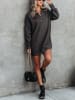 Milan Kiss Strickkleid in Anthrazit