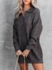 Milan Kiss Strickkleid in Anthrazit
