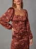 Milan Kiss Kleid in Hellbraun