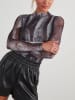 Milan Kiss Bluse in Schwarz/ Grau