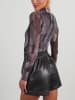 Milan Kiss Bluse in Schwarz/ Grau