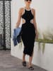 Milan Kiss Jurk wit/zwart