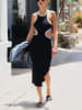 Milan Kiss Jurk wit/zwart