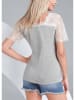 Milan Kiss Blouse crème/lichtgrijs