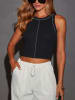 Milan Kiss Top in Schwarz