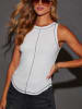 Milan Kiss Top in Weiß