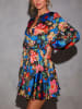Milan Kiss Kleid in Blau/ Rot