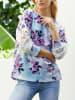 Milan Kiss Sweatshirt in Hellblau/ Lila