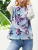 Milan Kiss Sweatshirt in Hellblau/ Lila