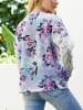 Milan Kiss Sweatshirt in Hellblau/ Lila