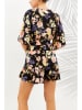 Milan Kiss Kleid in Schwarz/ Rosa