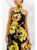 Milan Kiss Kleid in Schwarz/ Gelb