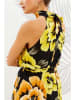 Milan Kiss Kleid in Schwarz/ Gelb