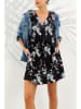 Milan Kiss Kleid in Schwarz/ Hellblau