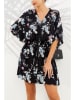 Milan Kiss Kleid in Schwarz/ Hellblau