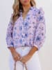 Milan Kiss Bluse in Lila/ Blau