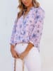 Milan Kiss Bluse in Lila/ Blau