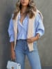 Milan Kiss Bluse in Hellblau/ Grün