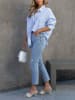 Milan Kiss Blouse lichtblauw/groen