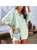 Milan Kiss Blouse groen/pruimkleurig